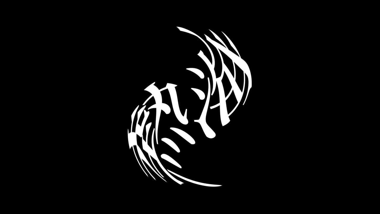 atami japón kanji texto japonés animación gráficos en movimiento