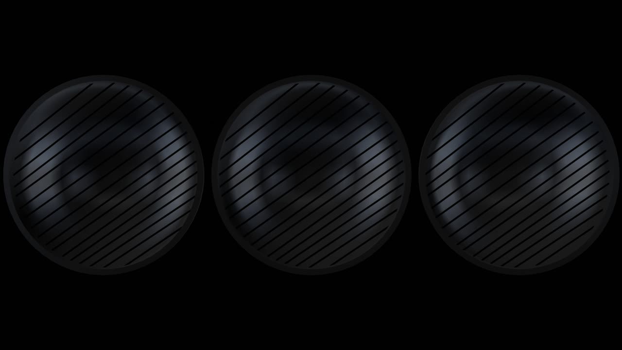 Three Glowing Neon Circles