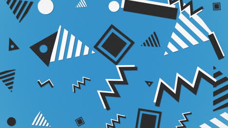 motion retro geometric shape on abstract background 3