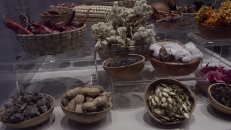 some food and seeds of ancient indigenous cultures from mexico