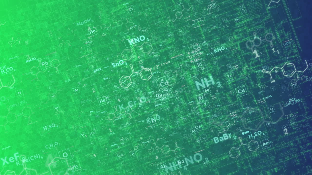 Abstract Chemical Grid Animation