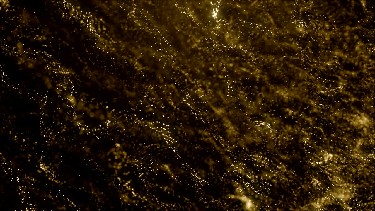 Particles gold glitter bokeh award dust abstract background loop