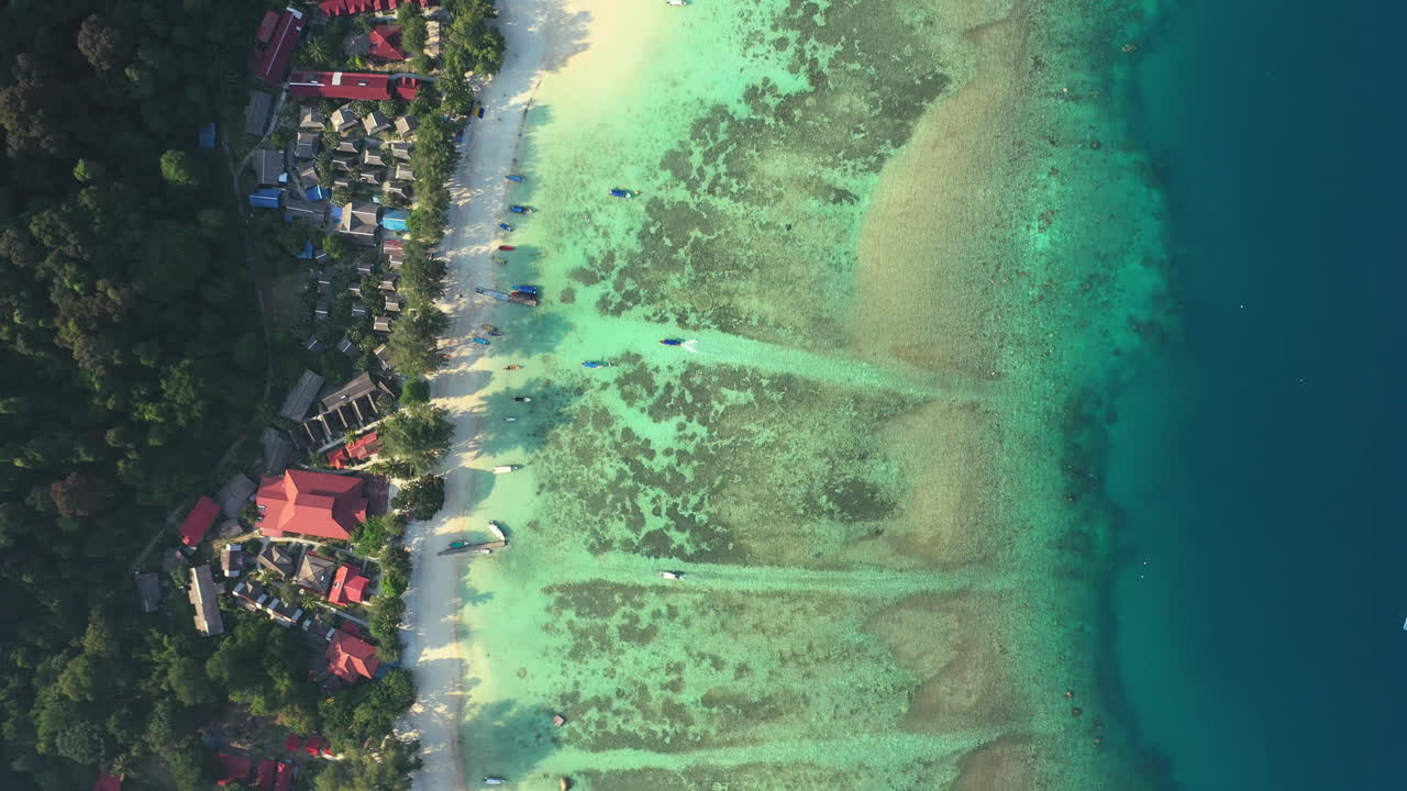 imágenes de video de drones aéreos en 4k de la hermosa