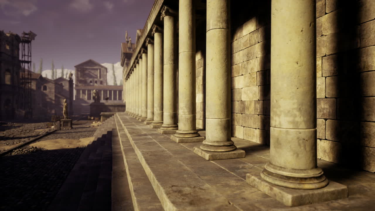 La foschia mattutina rivela storie nascoste dell'architettura urbana storica