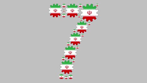 número siete iraní