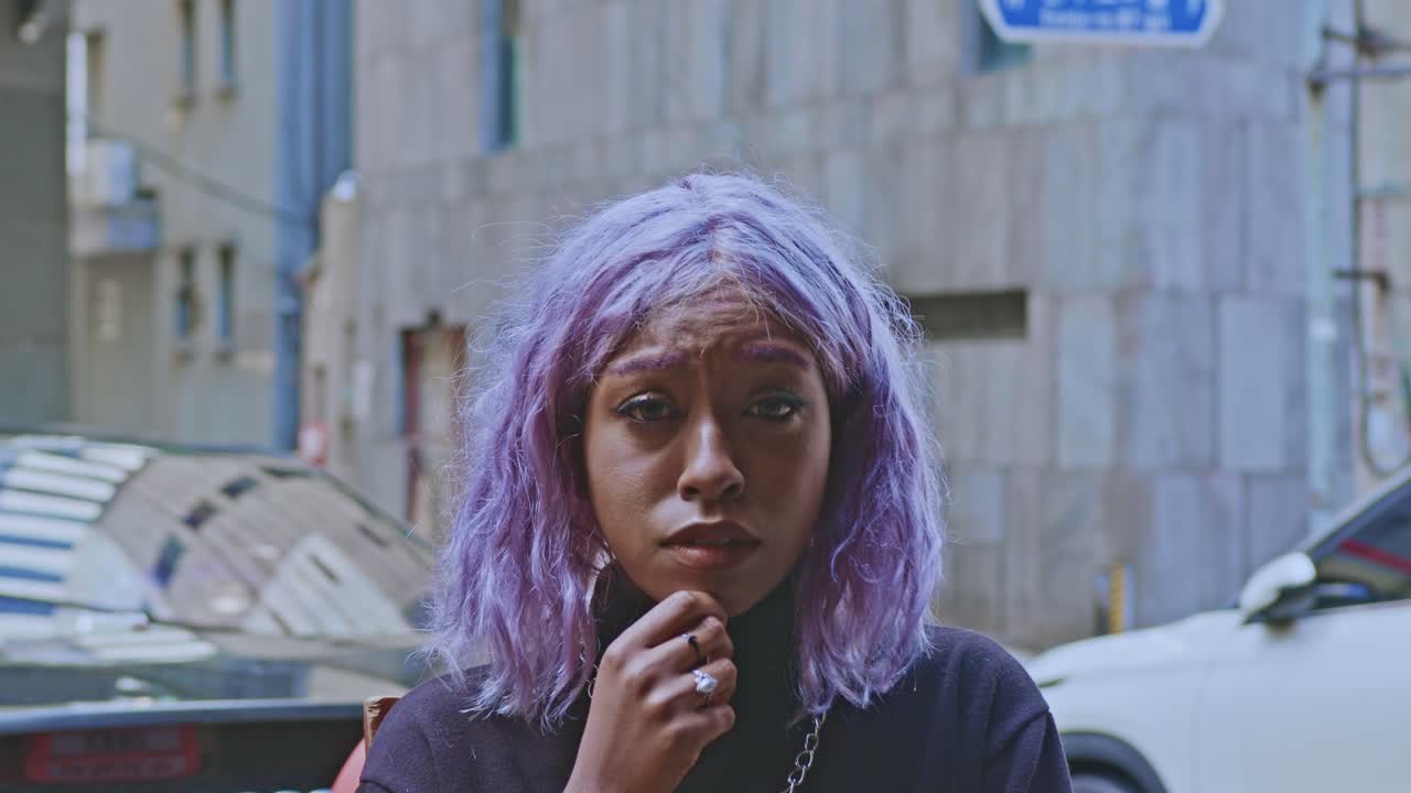 africano negro mujer niña mujer cara emoción confundir