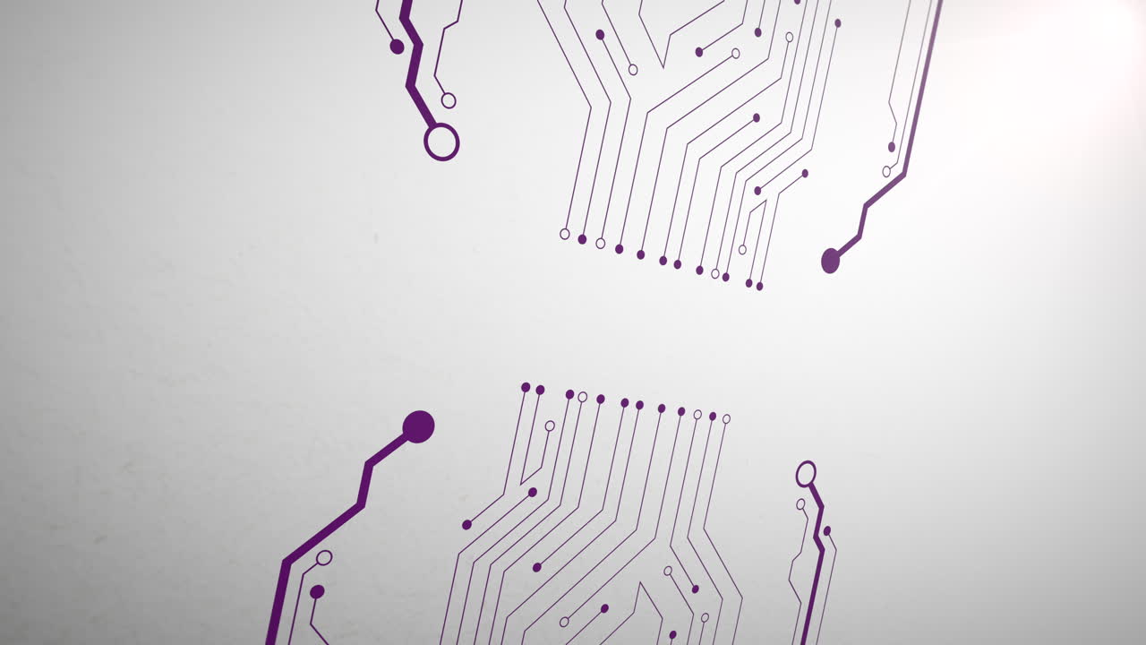 fondo abstracto de chip de computadora de movimiento 3