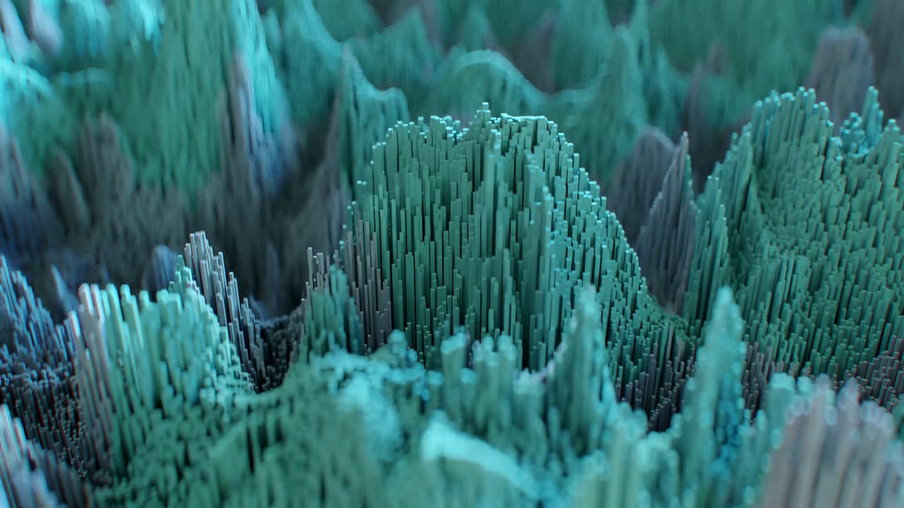 animación topográfica abstracta en 4k.
