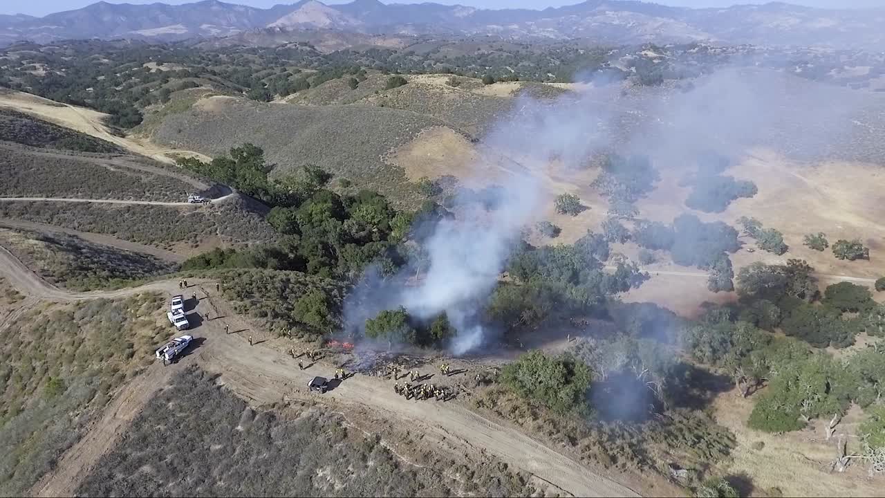 la quema de control actúa como zona de seguridad para los humanos