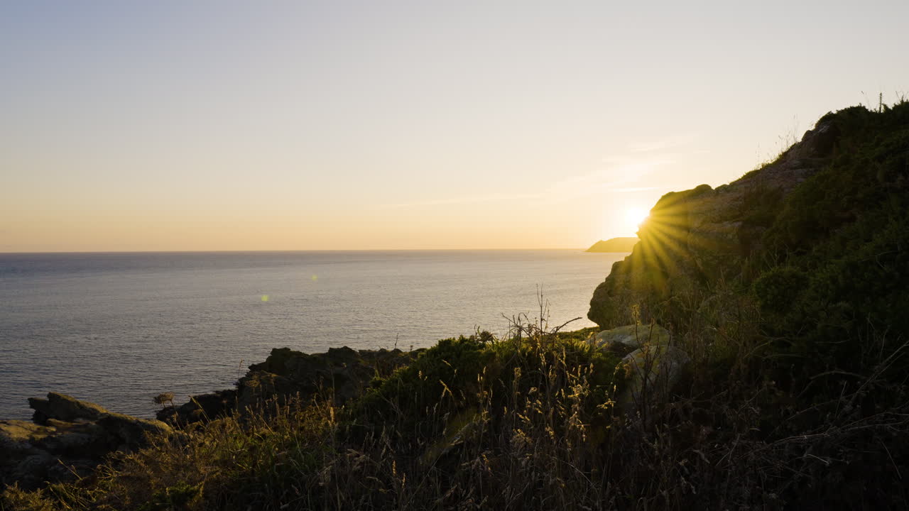 Sunset over the Ocean Cliffs