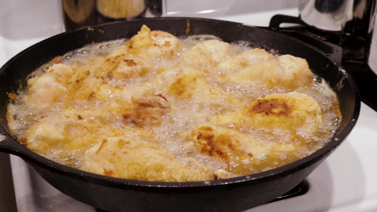Frying Chicken Drumsticks for Dinner