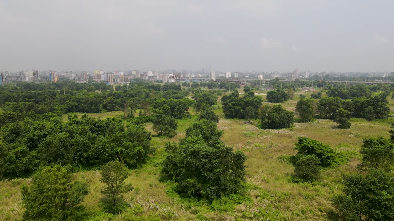 Cityscape Outside Dhaka Bangladesh. Jhilmil Land Plot Project, Keraniganj. Zoom In