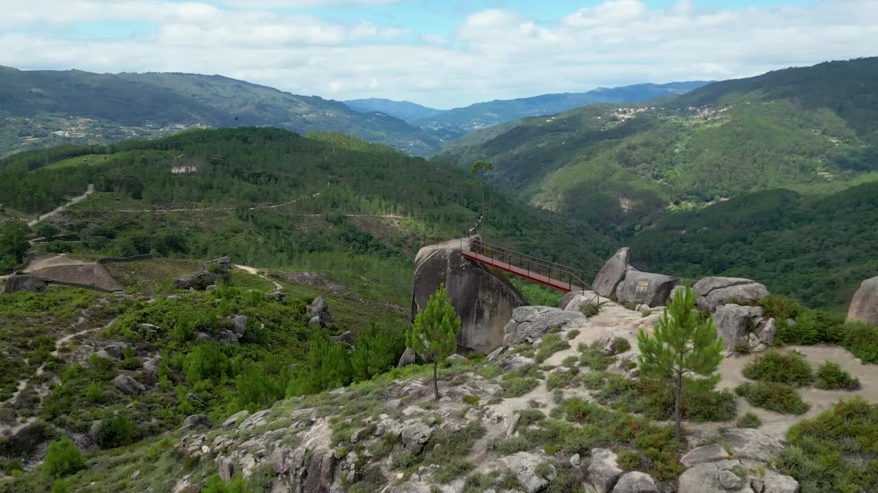 Fafi&atilde;o, Montalegre, Sightseeing over Ger&ecirc;s national park in northern portugal, aerial shot