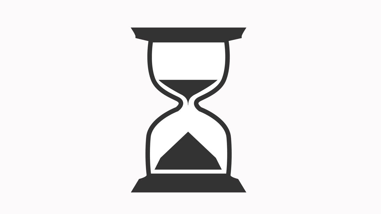Time Hourglass Sand 4k Animated footage