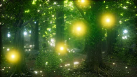 Firefly-Flying-in-the-Forest