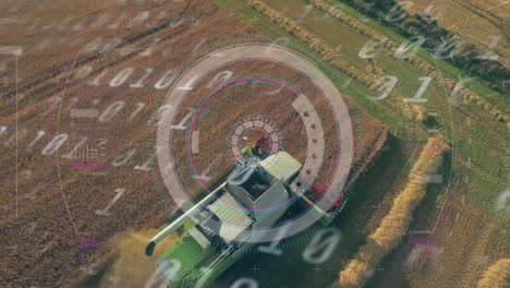 Animation of data processing over field