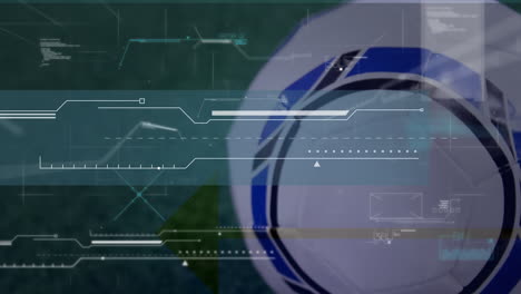 animación del procesamiento de datos sobre el fútbol