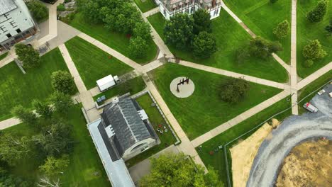 aerial exploration of middlebury's campus