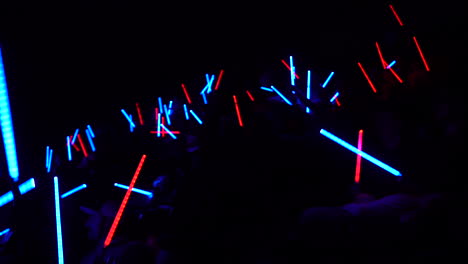 lightsabers from star wars at a basketball game