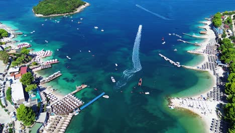 ksamil albania holiday beach resort island ionian sea summer travel destination