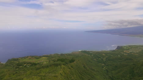 scenic hawaiian panorama of maui island