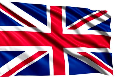 flag of the united kingdom (looping, alpha channel)