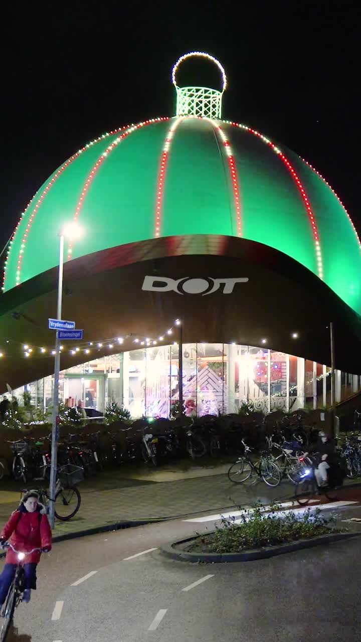 The DOT Building at Night