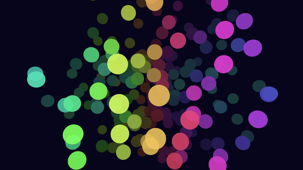 활기찬 원, 다채롭고 역동적인 디스플레이