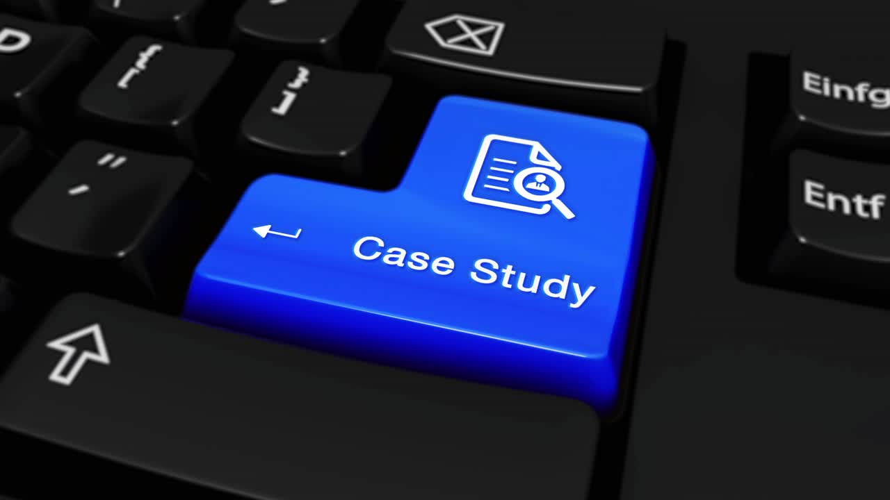 Case Study Button on Computer Keyboard