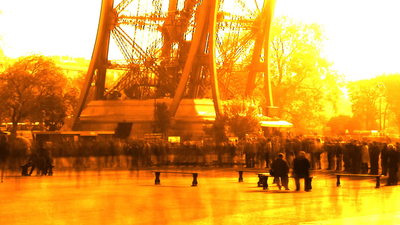 큰 군중의 시간 흐름