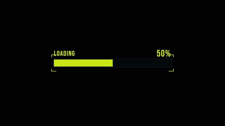 Digital Loading Progress Bar with Percentage Counter