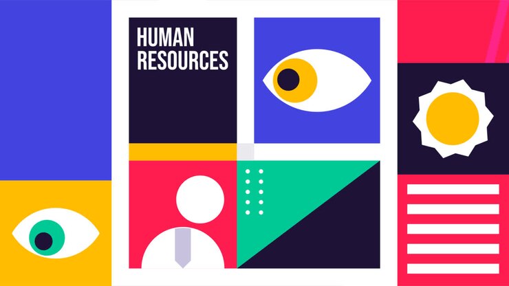 Motion Graphic of Flat design human resources instagram post