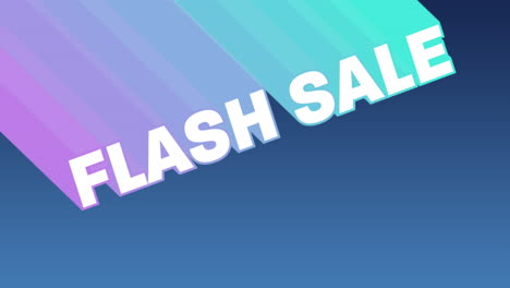 flash sale graphic with colourful trails on dark blue background