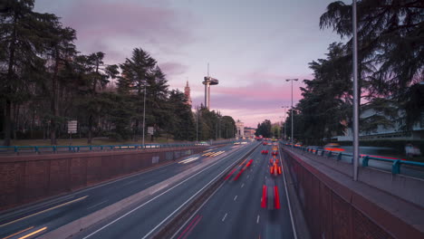 puesta de sol en moncloa, madrid