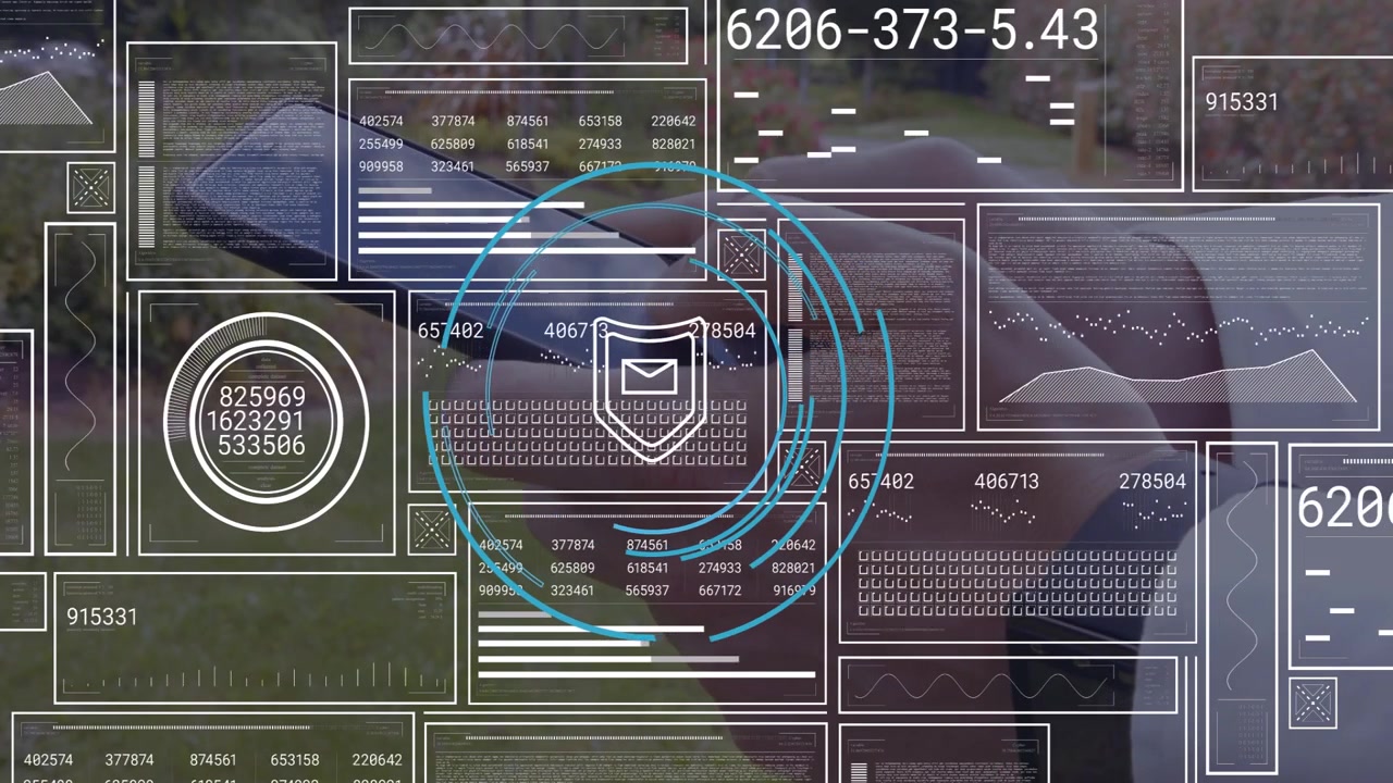 Hands holding smartphone, thumb tapping, HUD appearing and updating metrics, showing secure message