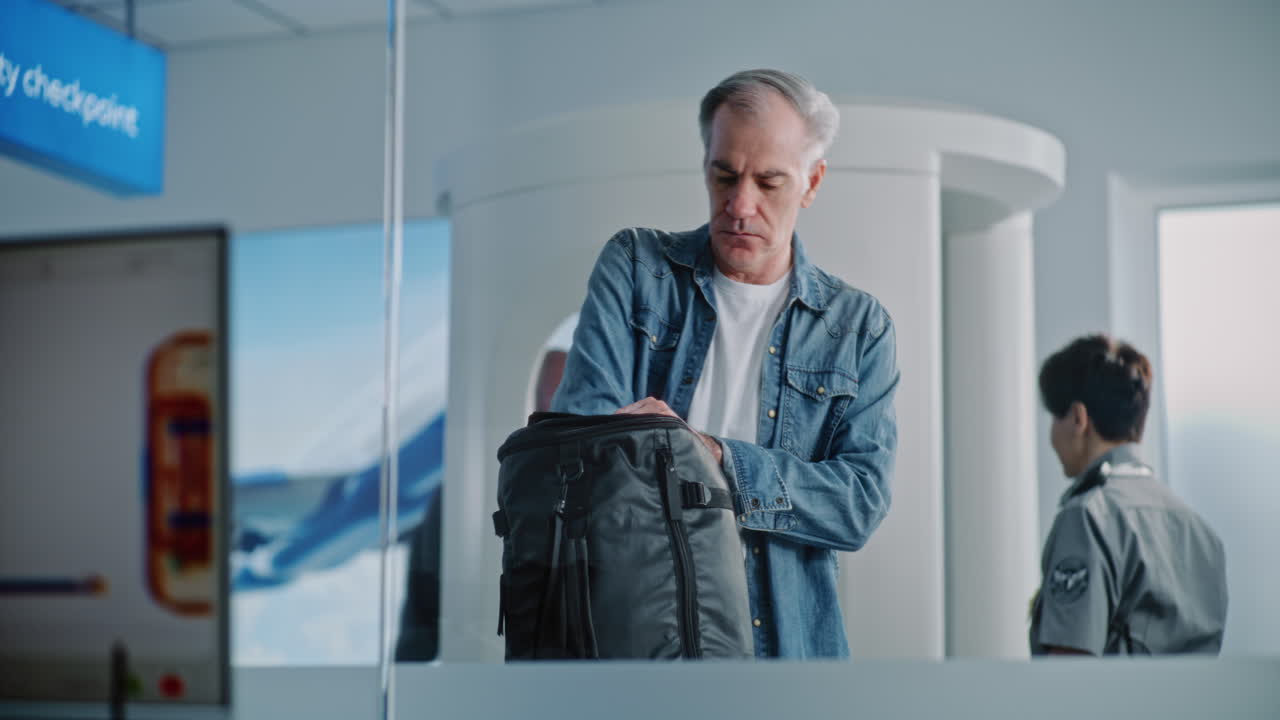 punto de control de seguridad del aeropuerto