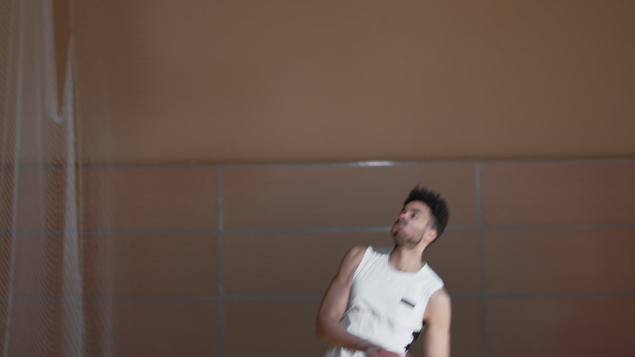 Basketball Player Scoring Shot