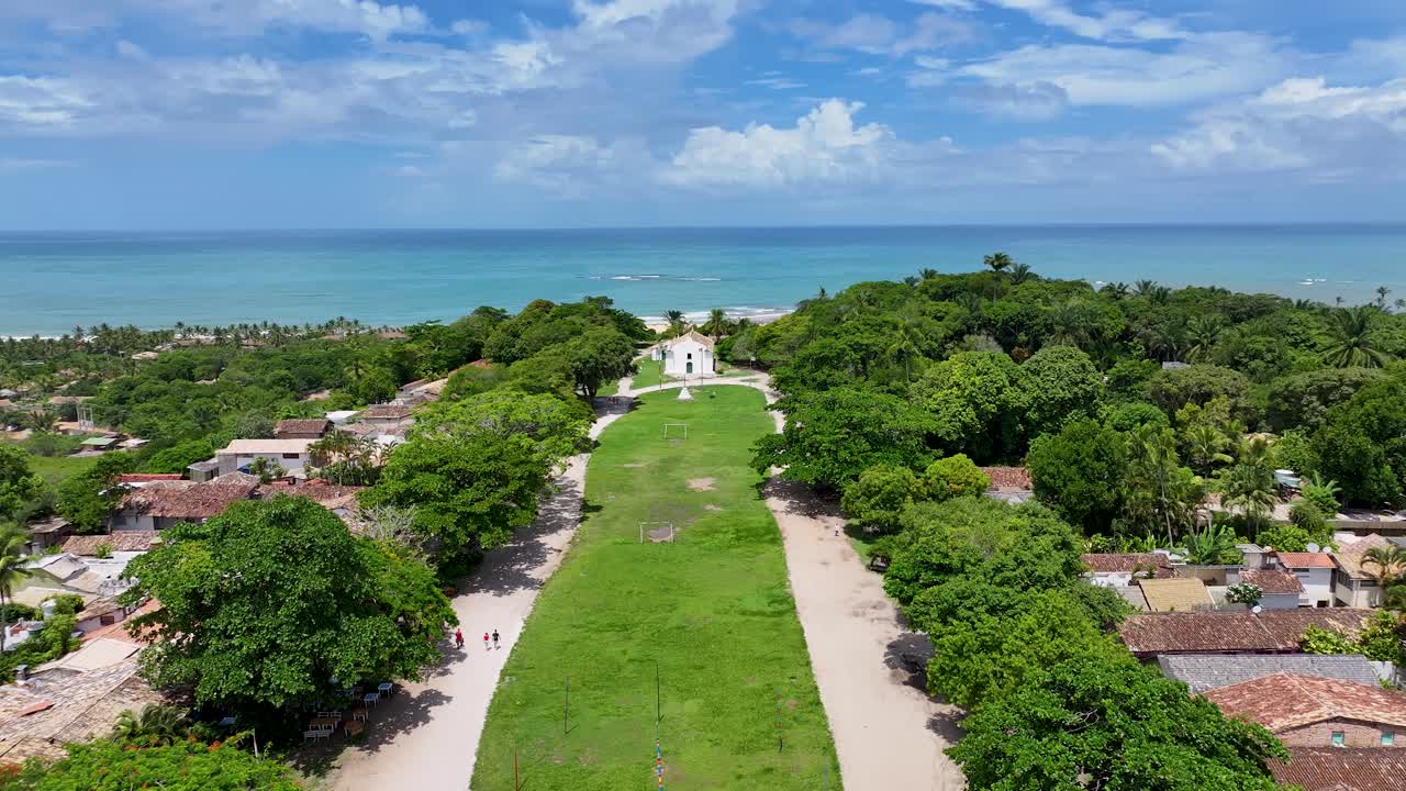 la plaza de trancoso en trancoso bahía brasil