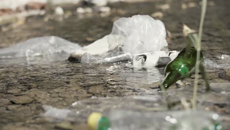 Garbage-floating-on-the-surface-of-the-water