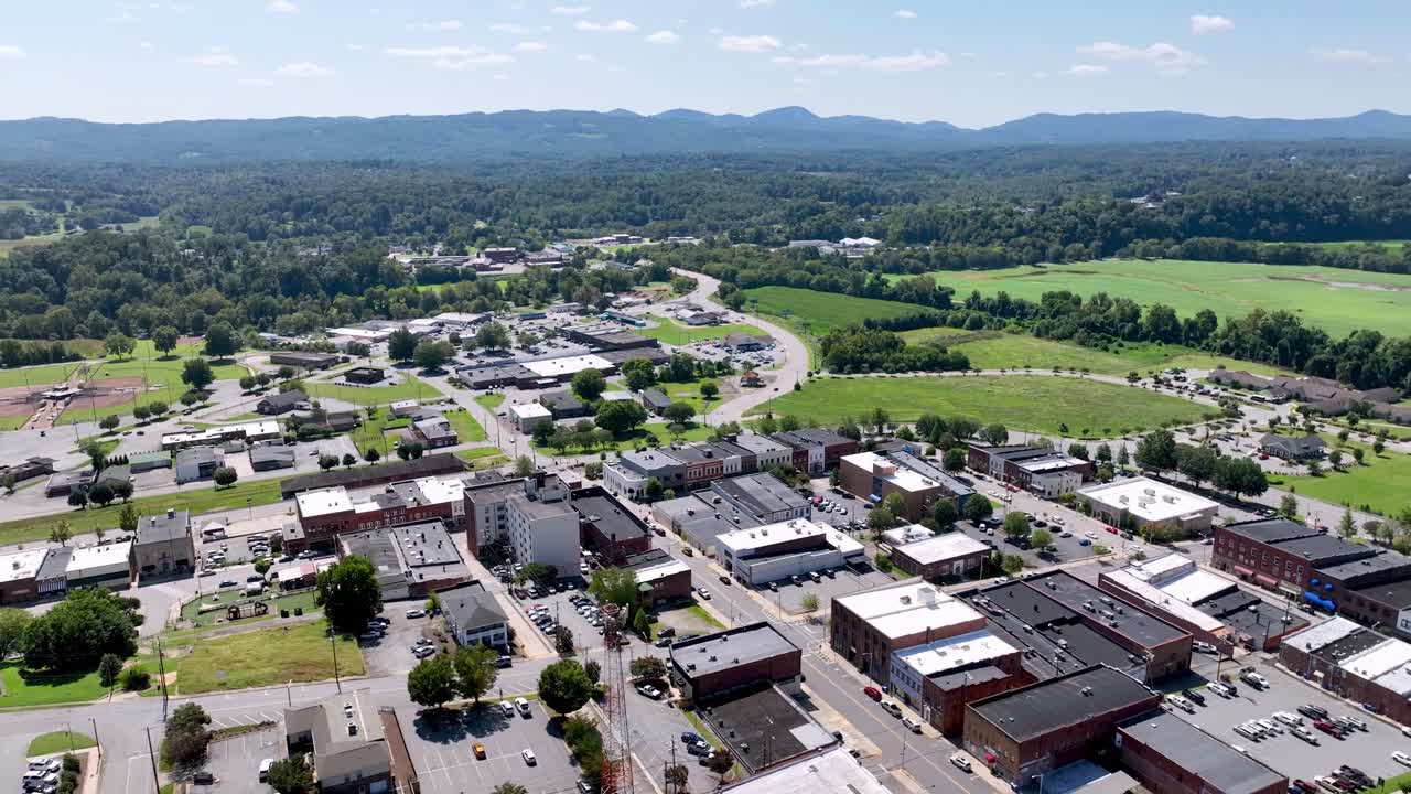 orbita aérea del norte de wilkesboro y wilkesboro nc, carolina del norte