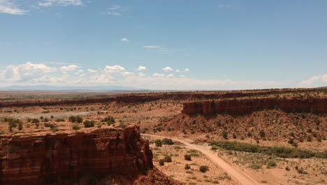 Drone-shot-from-a-New-Mexico-desert-,-outside-of-Albuquerque