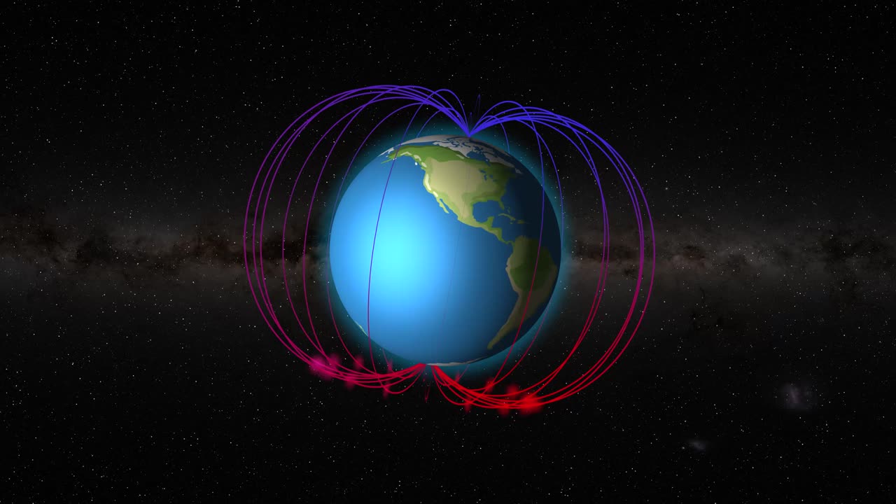 визуализация динамики магнитного поля земли