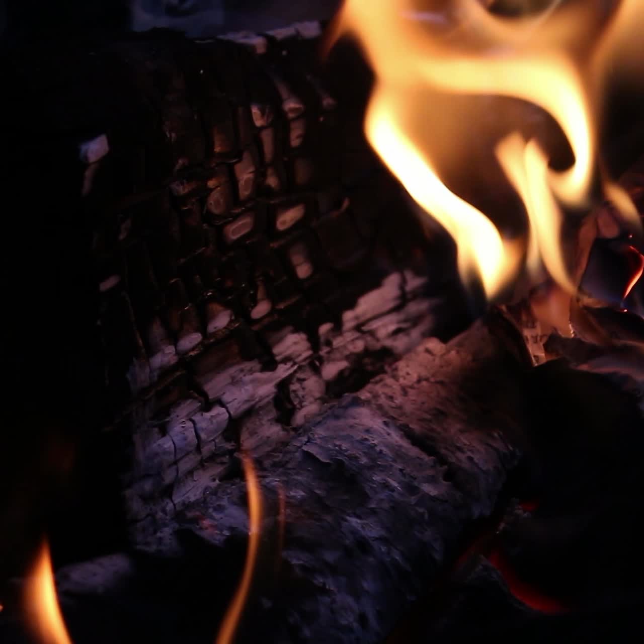 Closeup Of Paper Burning