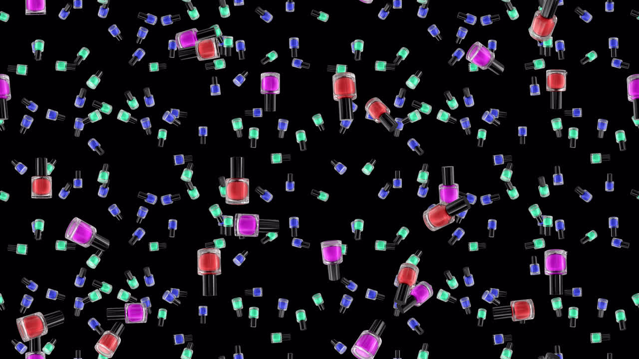 알파와 함께 떨어지는 손 라크 미용 제품 루프 타일