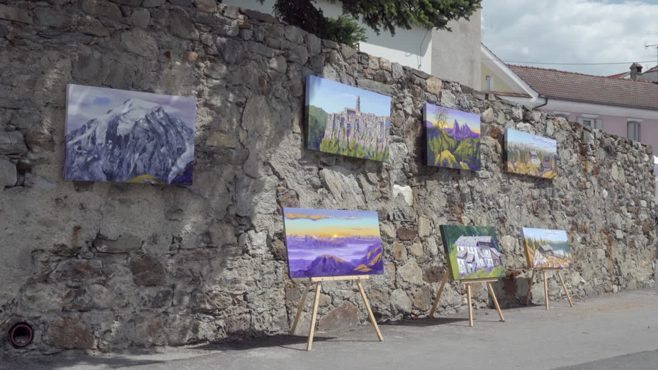 Picturesque Landscape Paintings on Display