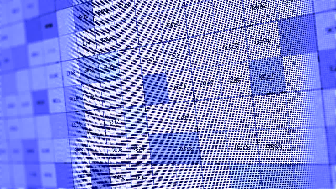 visualización de datos en una pantalla