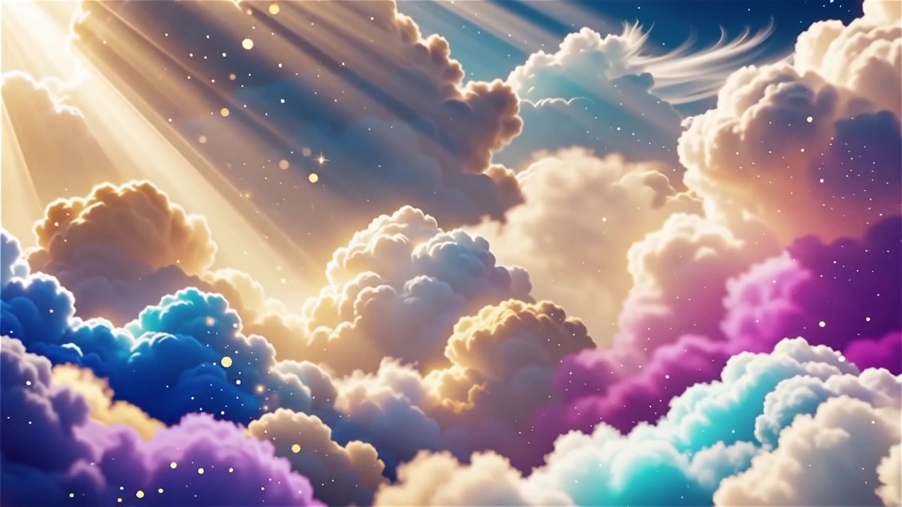 Christian Heavenly Light Worship Background