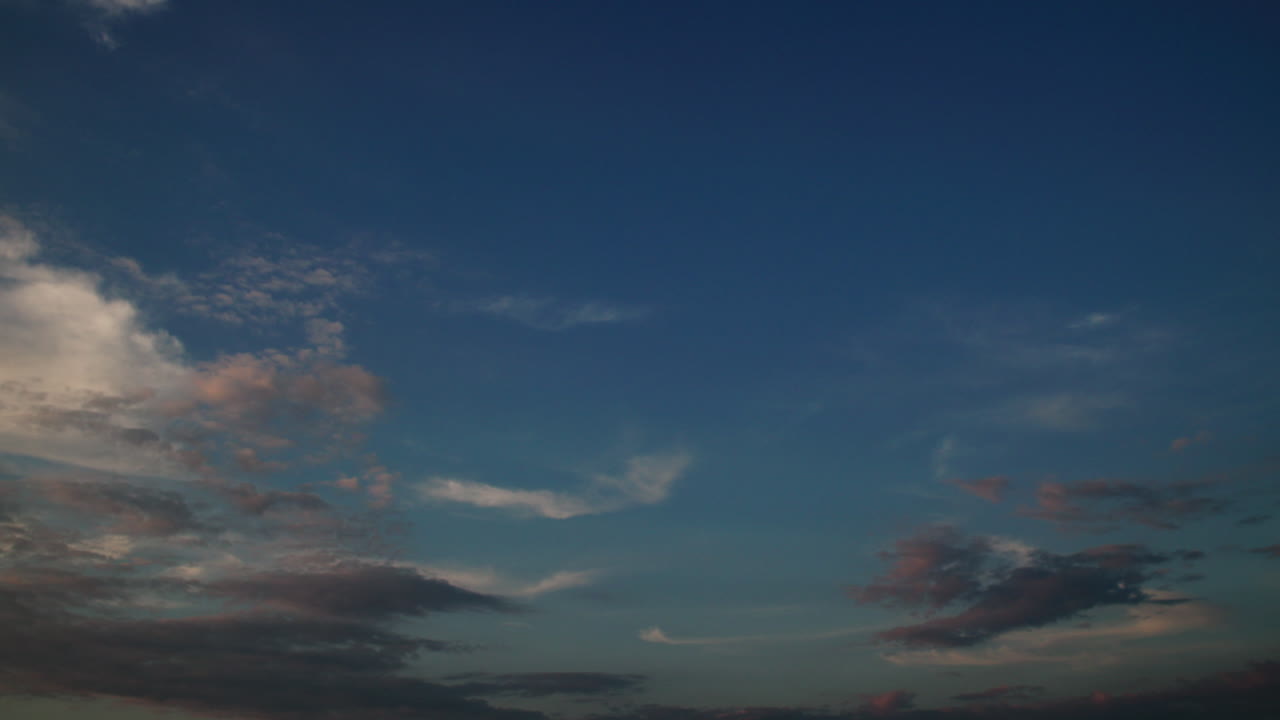Sunny day sunset sky timelapse