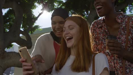 young adult female friends hanging out together