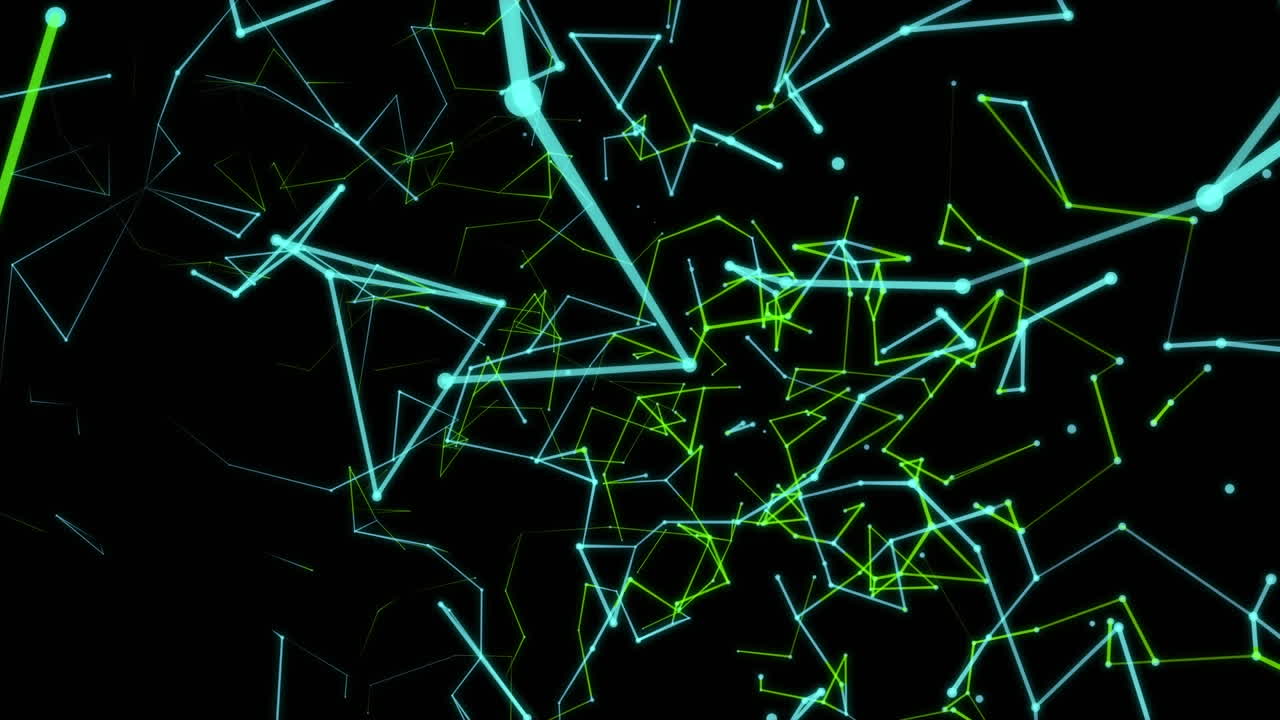 formas de triángulos contra las redes de plexo